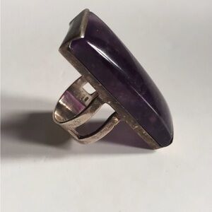 Amethyst and Sterling Ring